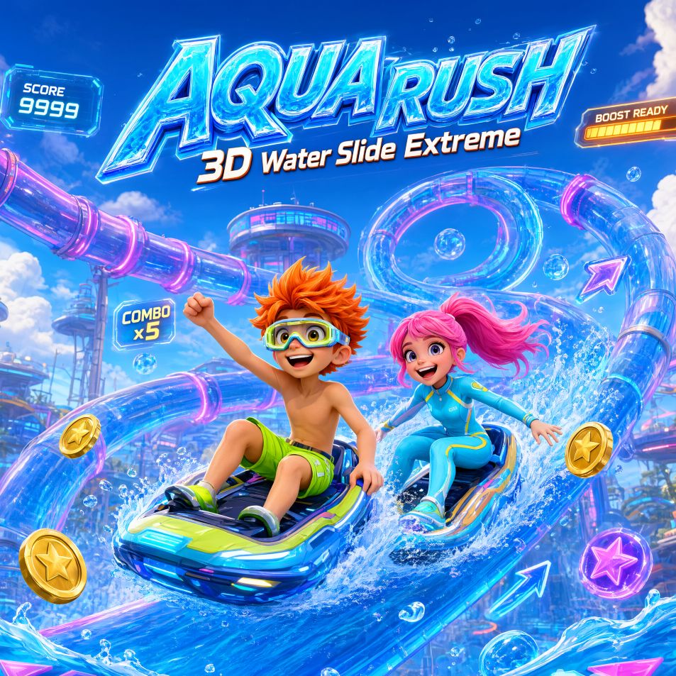 AQUA RUSH — 3D Water Slide Extreme – Free Online Game