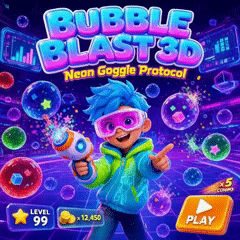 BUBBLE BLAST 3D — Neon Goggle Protocol – Free Online Game