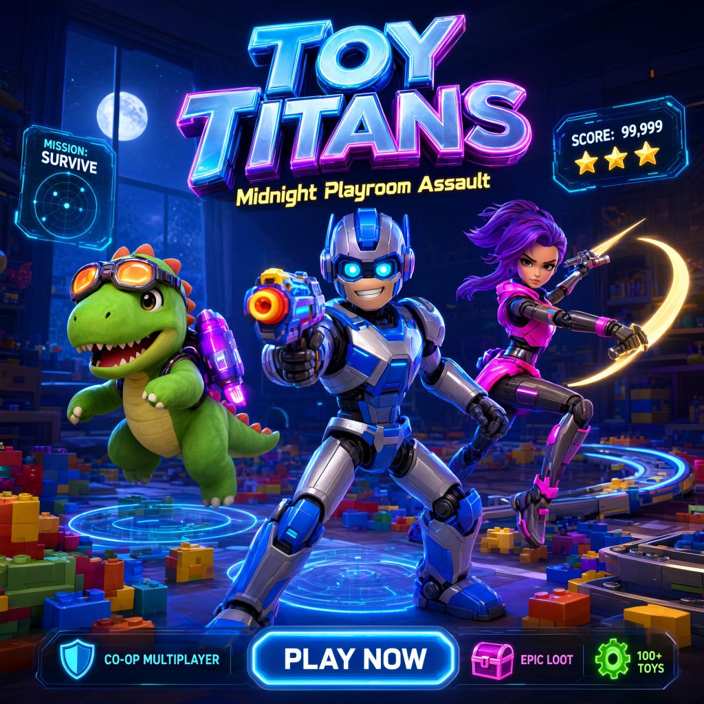 TOY TITANS — Midnight Playroom Assault – Free Online Game
