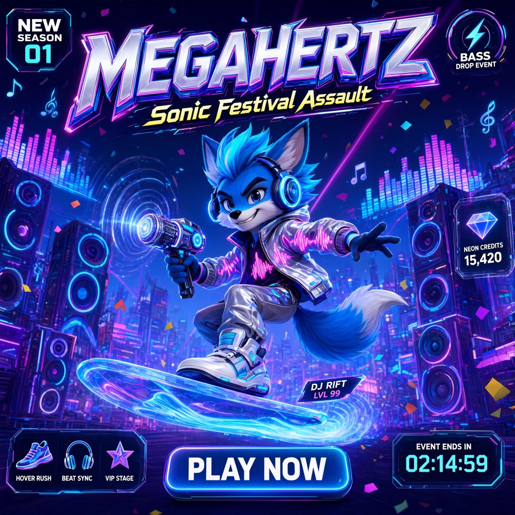 MEGAHERTZ — Sonic Festival Assault – Free Online Game