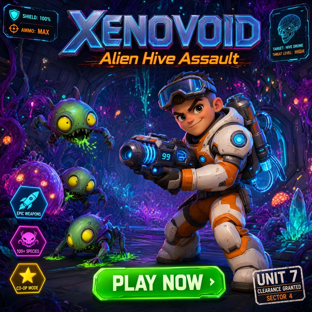 XENOVOID — Alien Hive Assault – Free Online Game