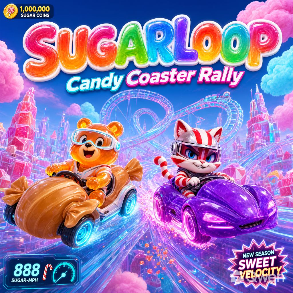 SUGARLOOP — Candy Coaster Rally – Free Online Game