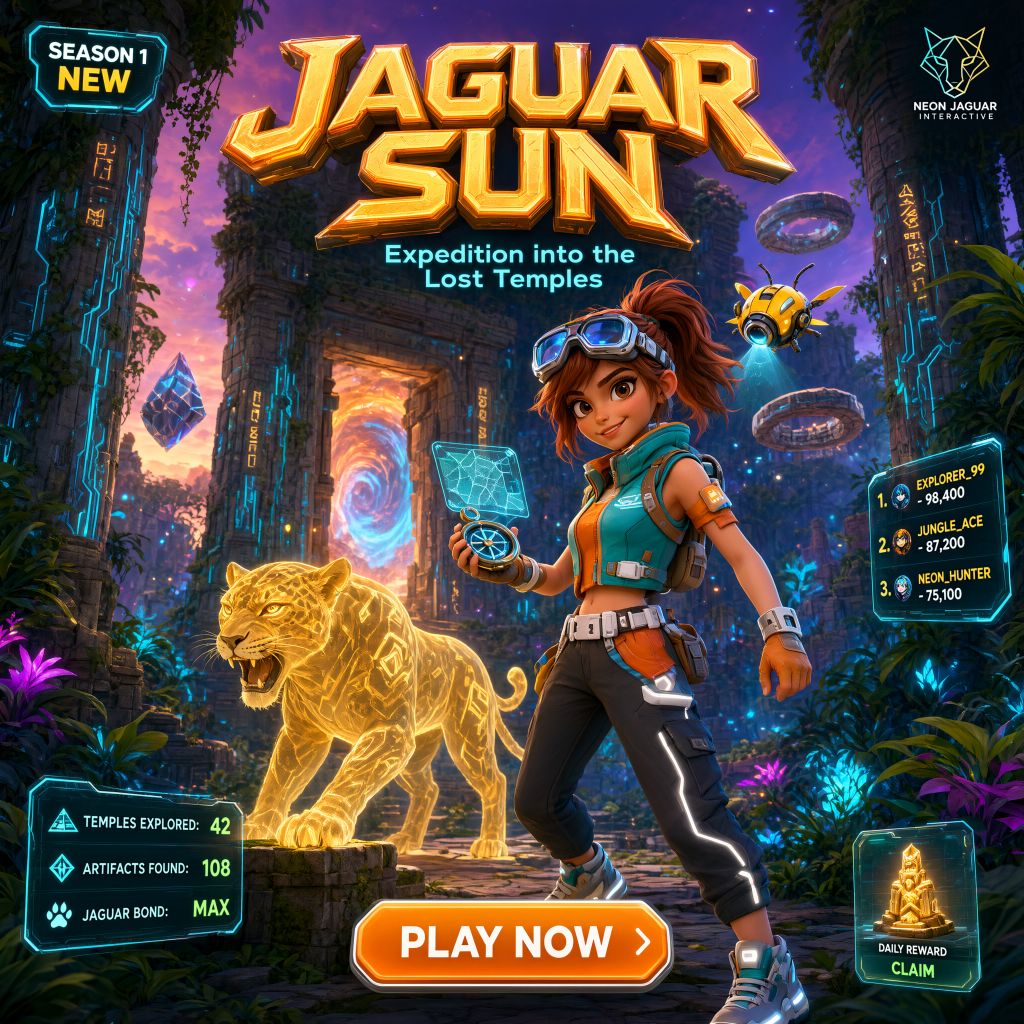 JAGUAR SUN — Expedition into the Lost Temples – Free Online Game
